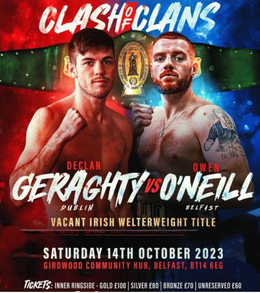 Geraghty vs O’Neil for Irish Welterwei...