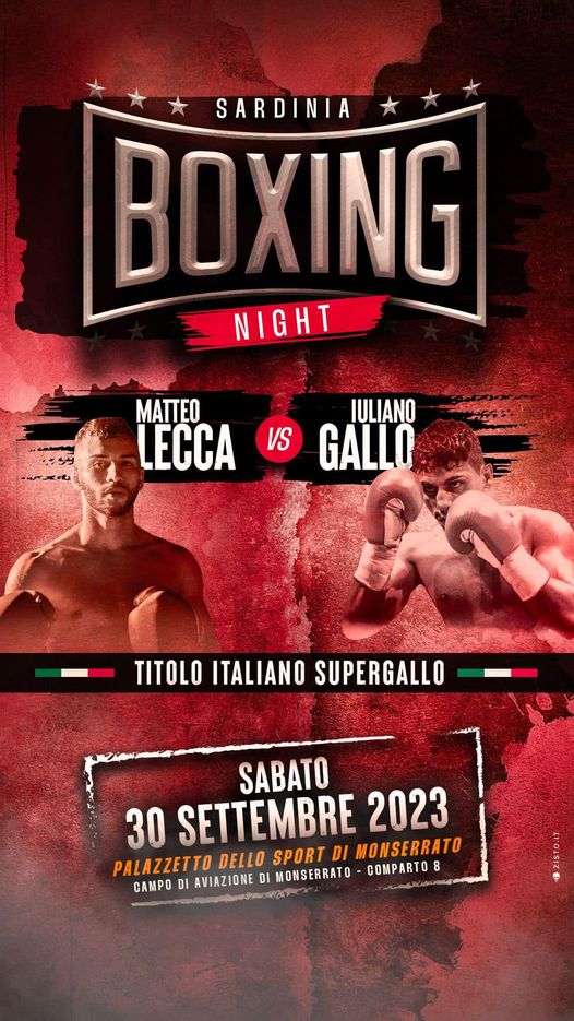 Lecca vs Gallo for Italian title on Sept...