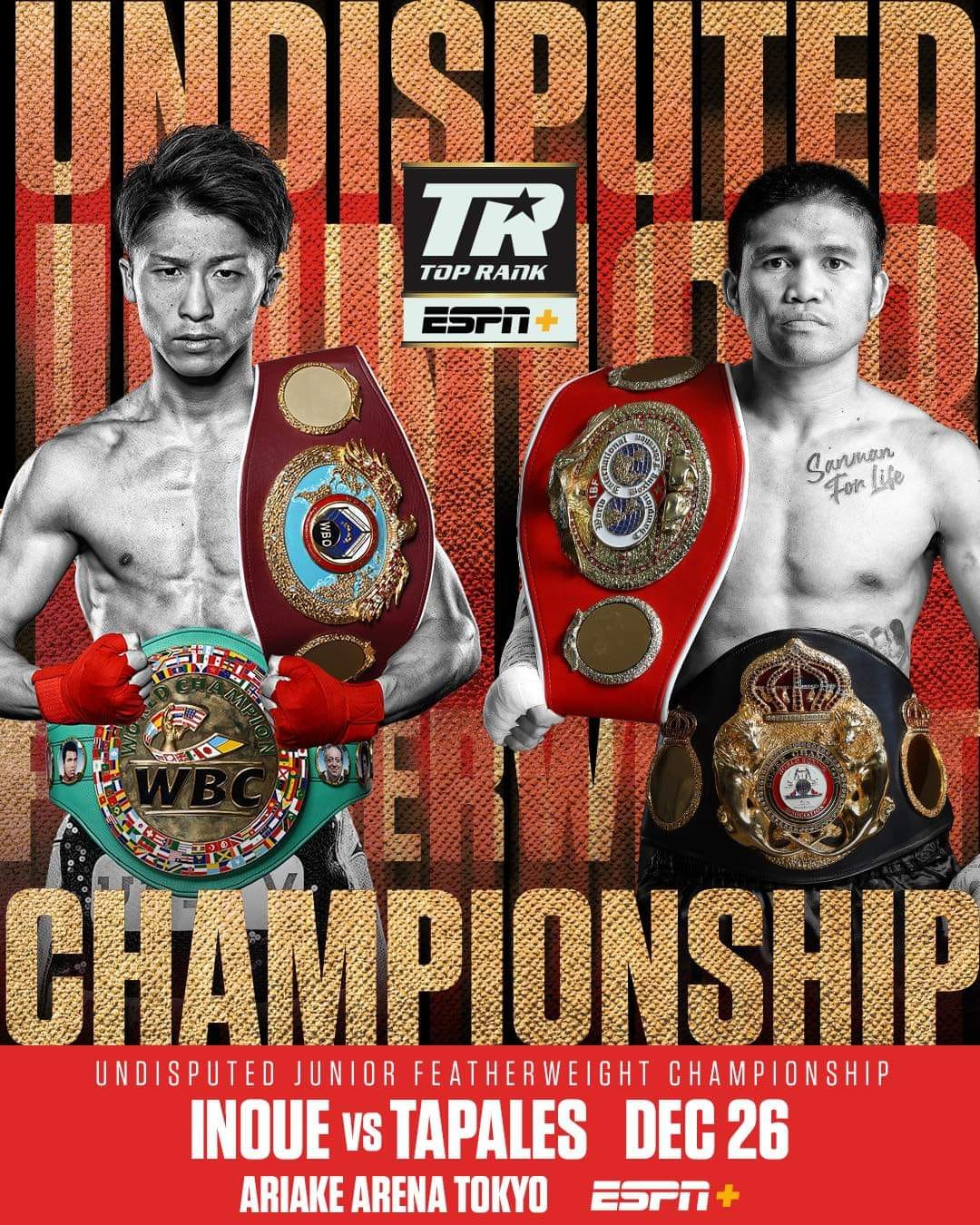 Inoue vs Tapales on December 26 for undi...