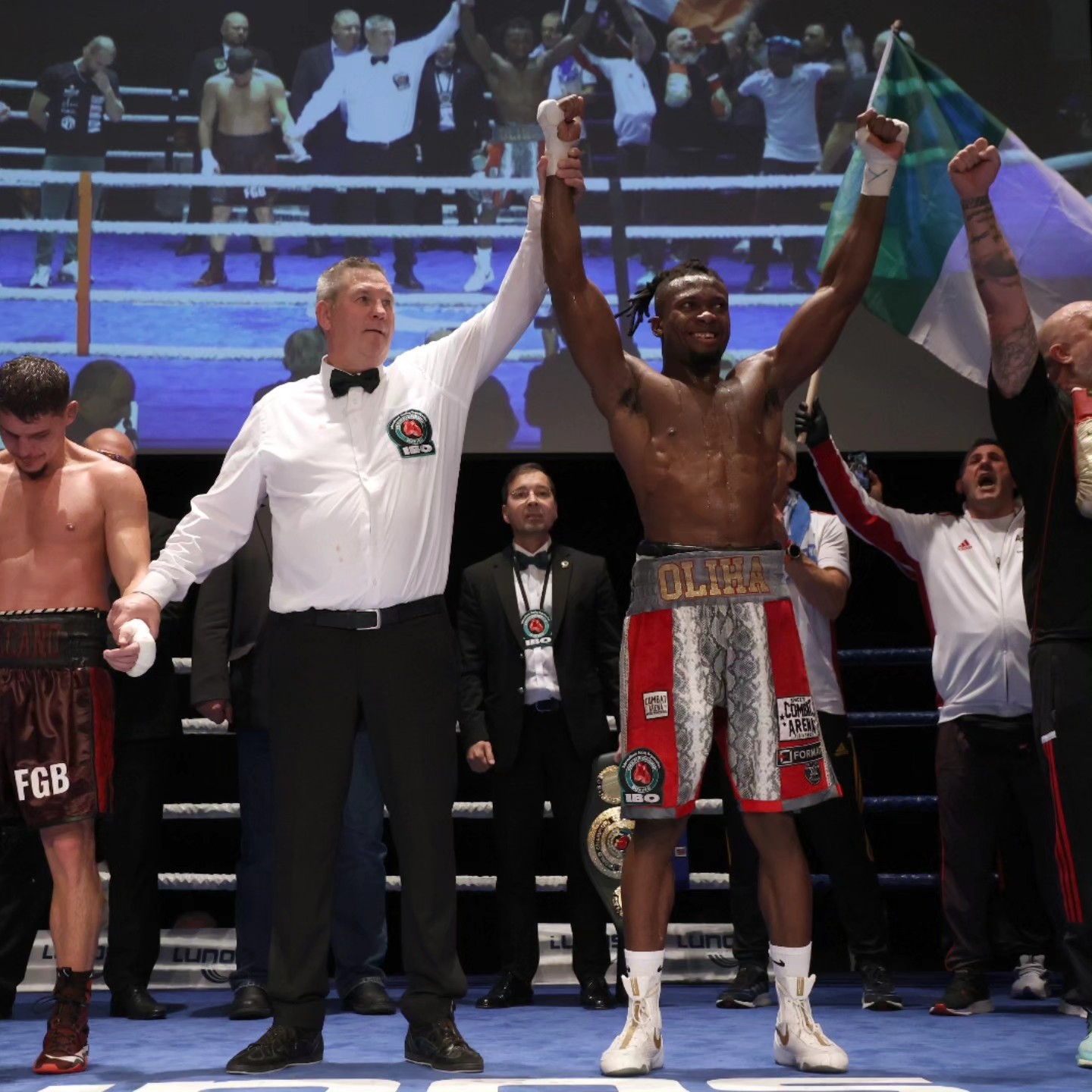 Oliha defeats Vukshinaj, defends IBO Wor...