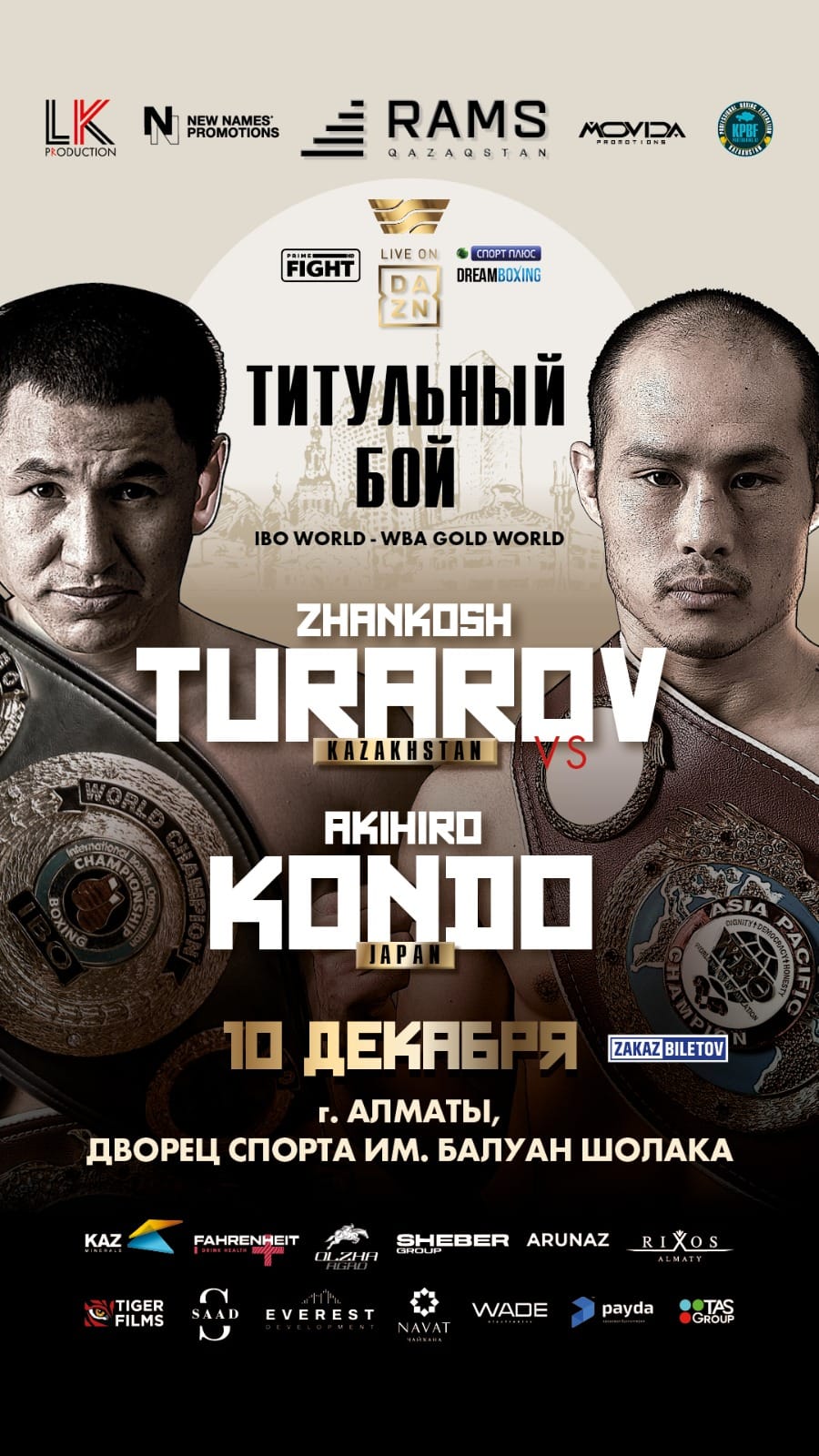 Turarov to defend IBO World title agains...