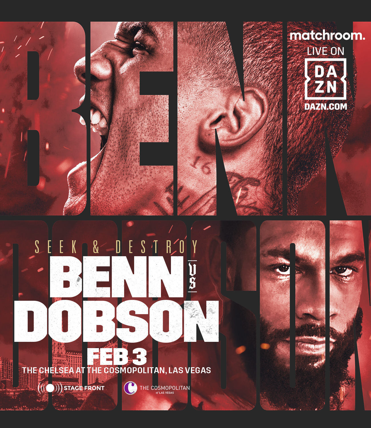 Benn vs. Dobson on February 3 in Las Veg...