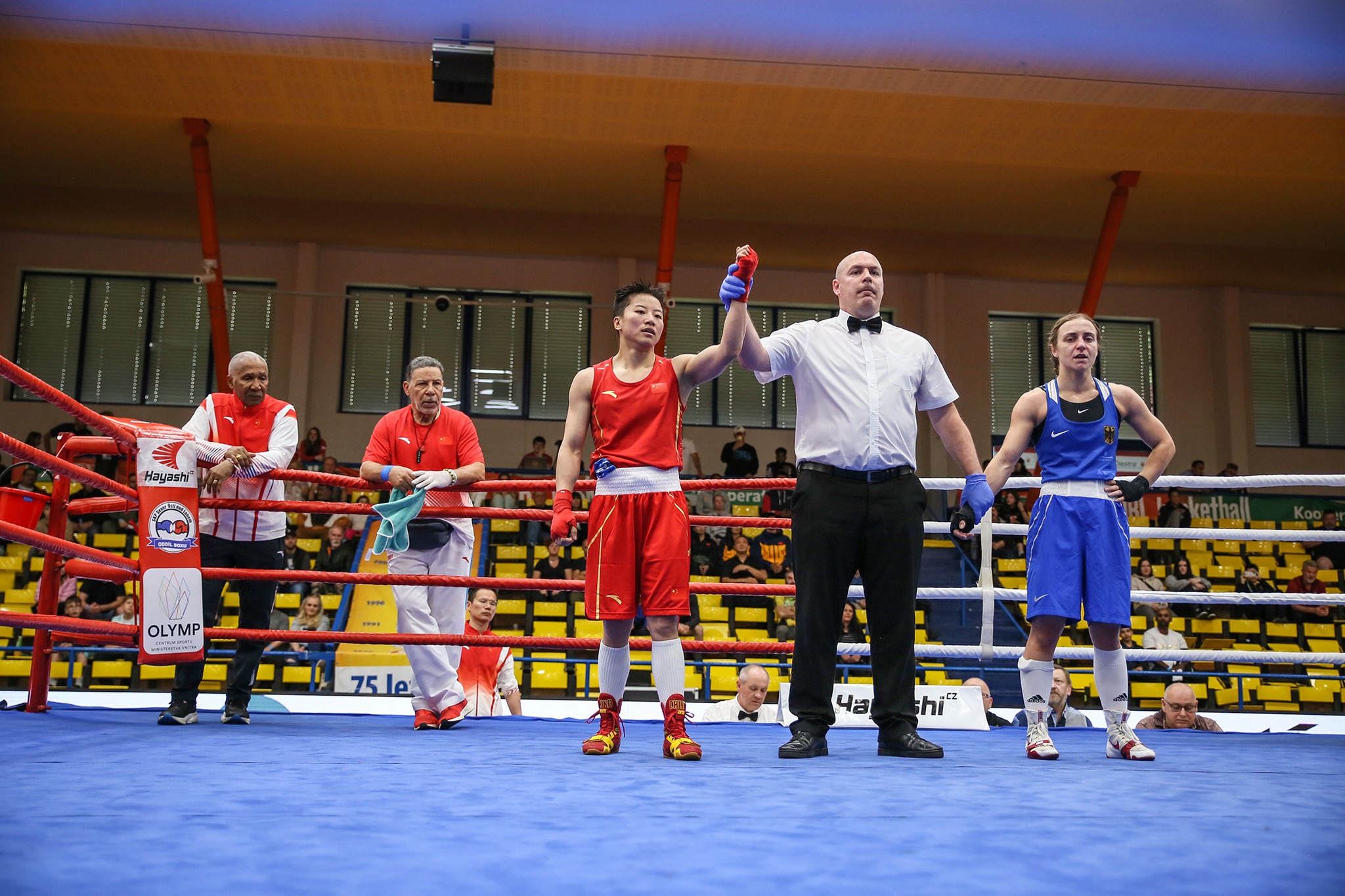 Li Qian defeated Lovlina Borgohain in the bout of the day in Usti nad Labem