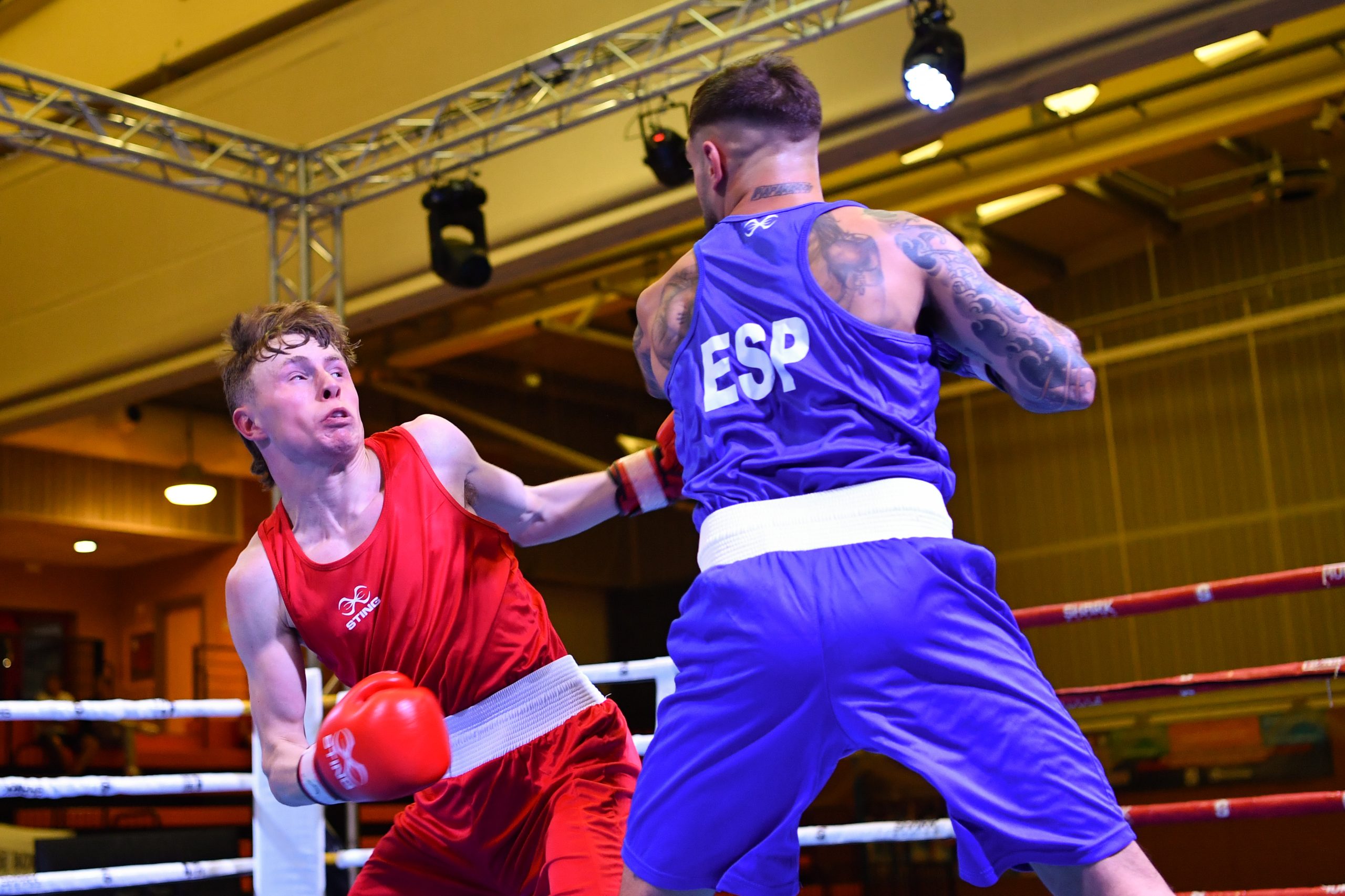 England’s Reece Readshaw defeated a Eu...