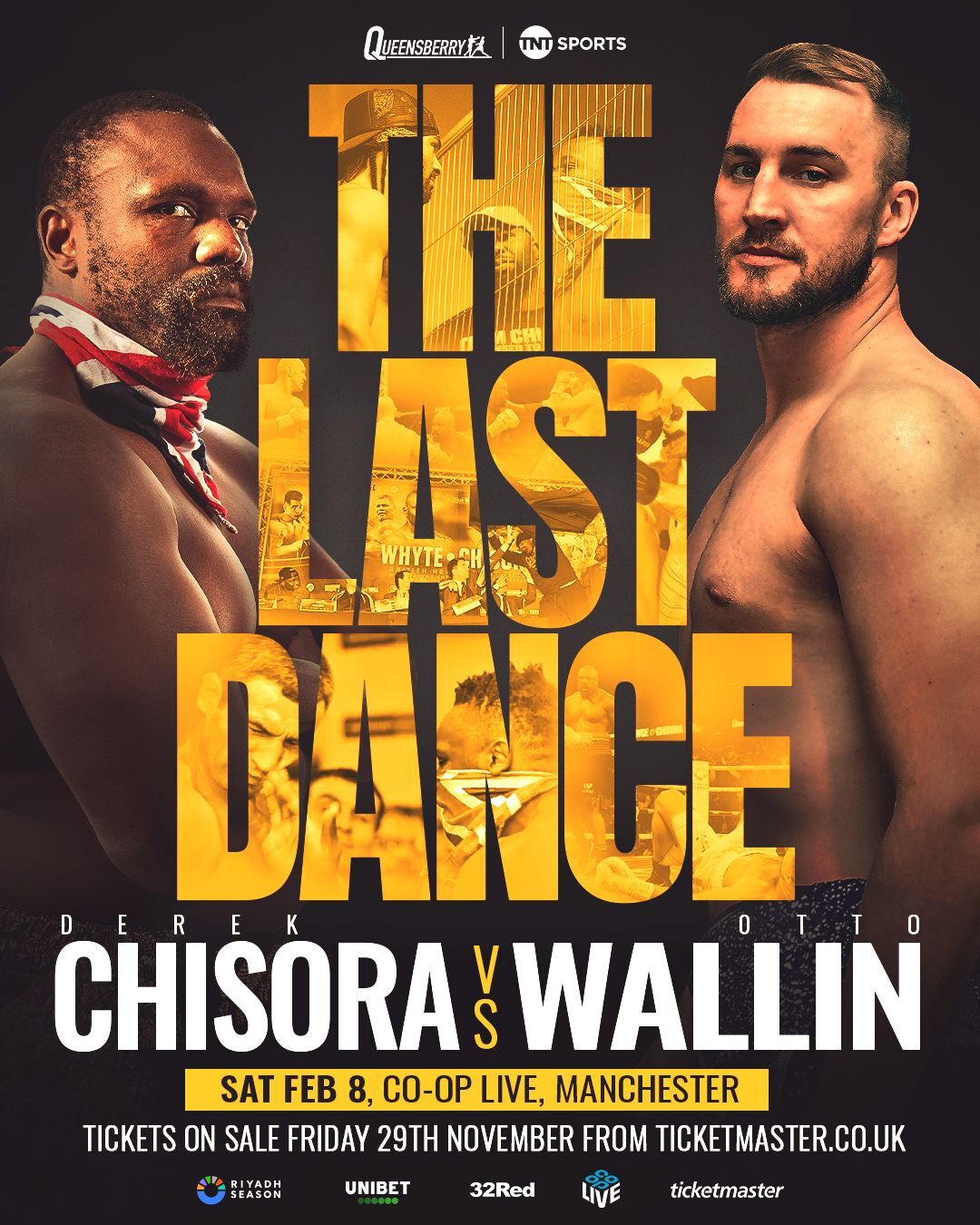 Chisora vs. Wallin on February 8 in Manc...