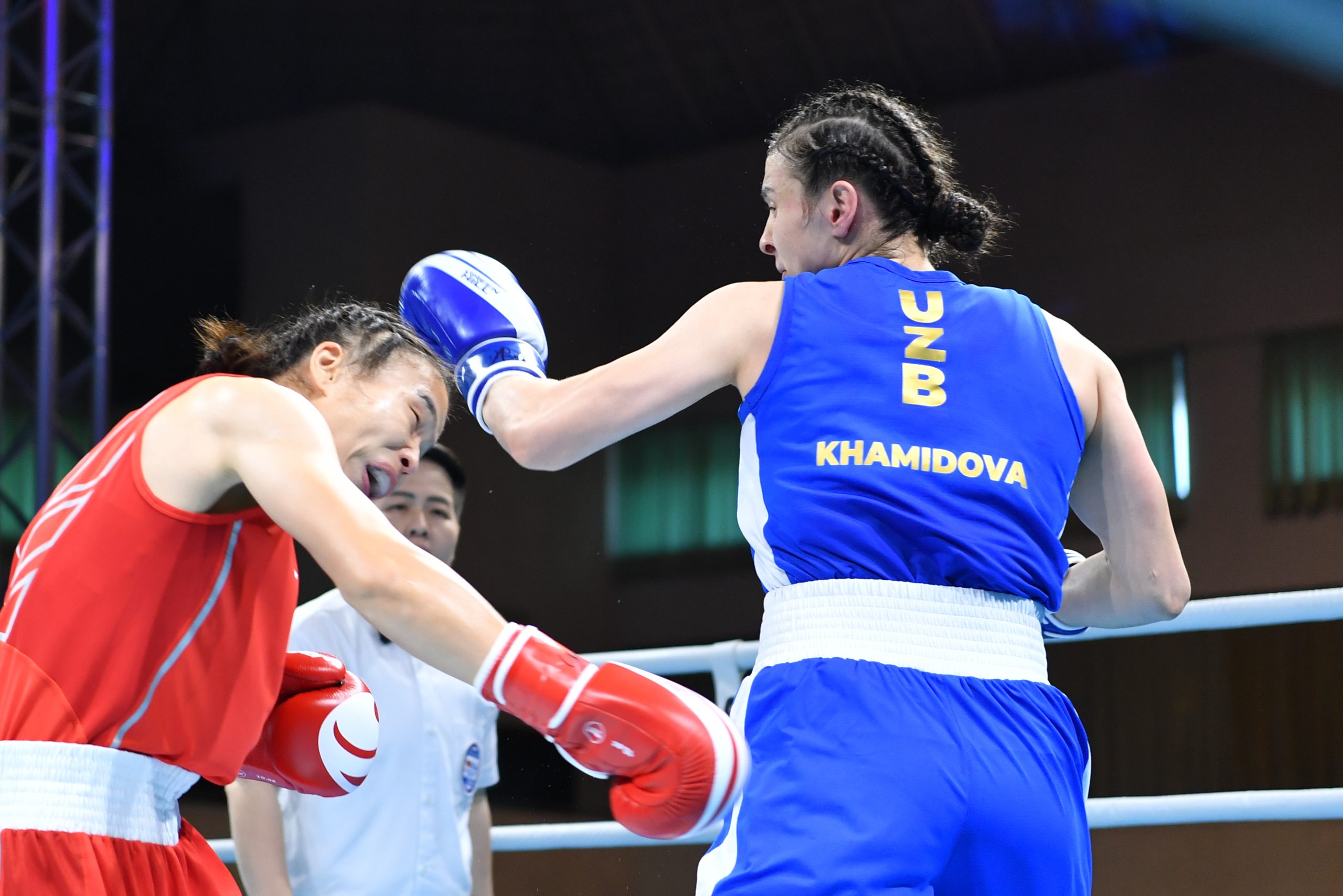 Navbakhor Khamidova defended her Asian t...