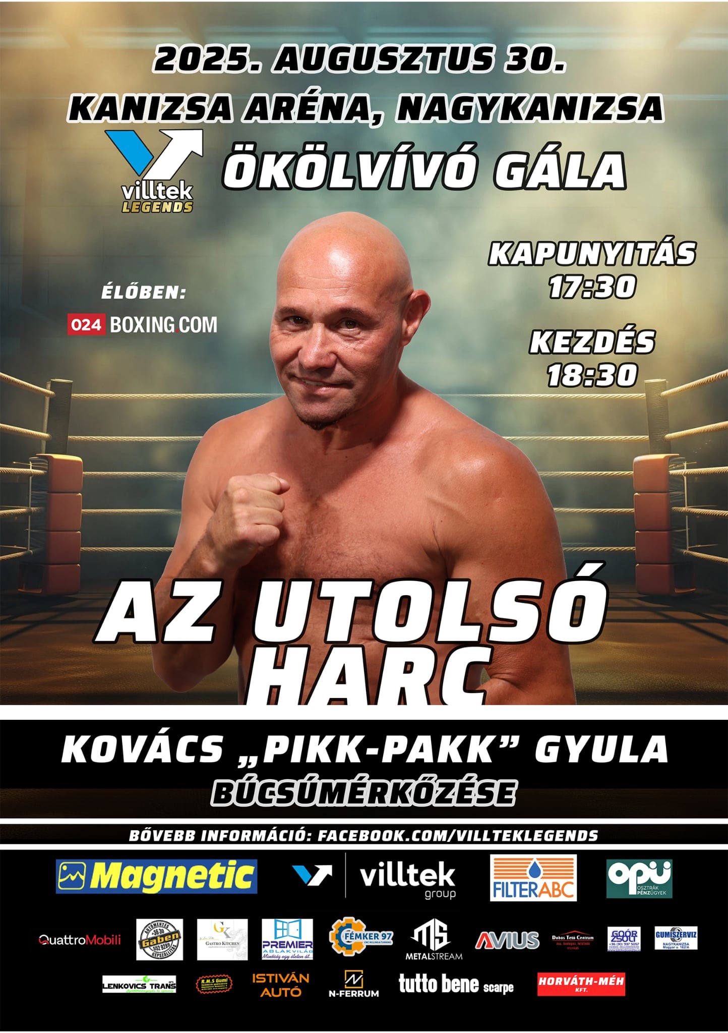 Az utolsó harc – Kovács “Pikk-Pakk” Gyula Búcsúmérkőzése