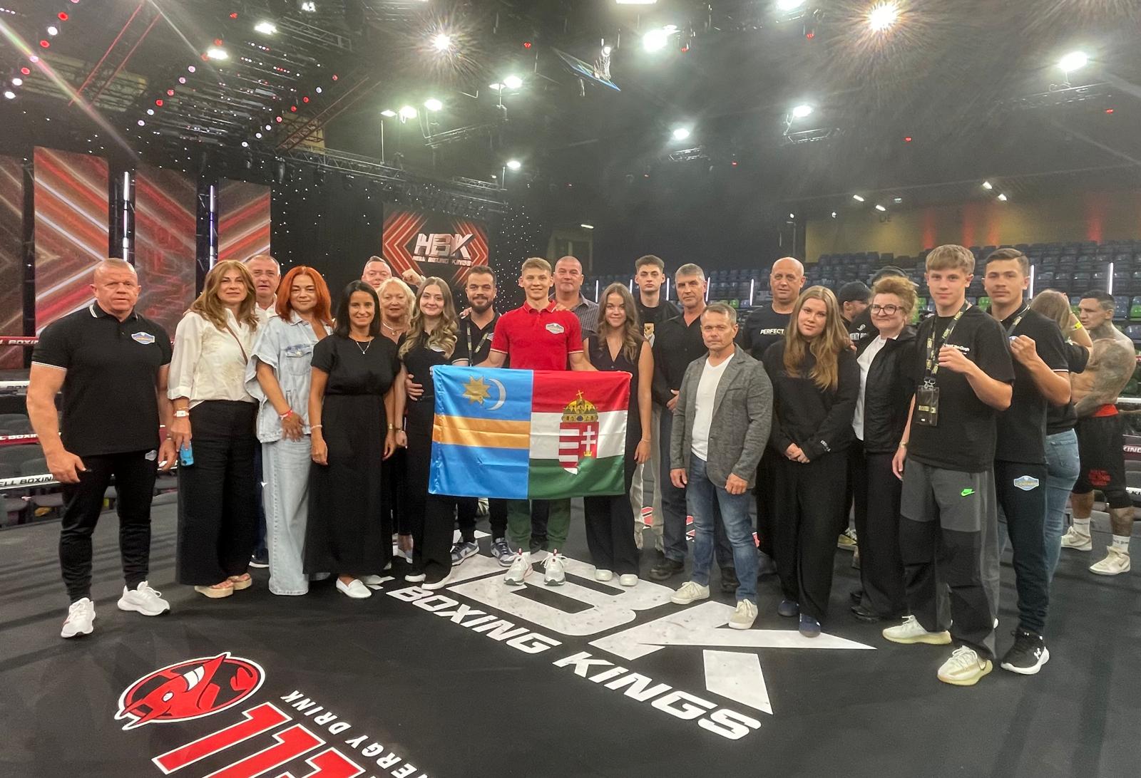Robert Csiki won his tough contest at the Hell Boxing Kings